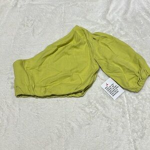 Asos | size 10 | green one shoulder crop trop